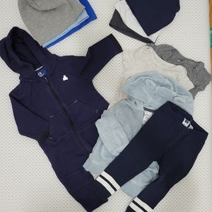 Blue, white and gray bundle 11 items